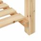 Preview: Gartenpflanzer mit Regal 90x90x76 cm aus massivem Kiefernholz