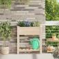 Preview: ARDEBO.de - Gartenpflanzer mit Gittern 71x37x76 cm aus massivem Kiefernholz