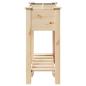 Preview: Gartenpflanzer mit Gittern 71x37x76 cm aus massivem Kiefernholz
