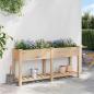 Preview: Gartenpflanzer mit Gittern 161x43x76 cm aus massivem Tannenholz