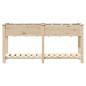 Preview: Gartenpflanzer mit Gittern 161x43x76 cm aus massivem Tannenholz