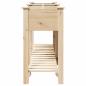 Preview: Gartenpflanzer mit Gittern 161x43x76 cm aus massivem Tannenholz