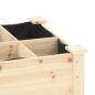 Preview: Gartenpflanzer mit Gittern 161x43x76 cm aus massivem Tannenholz