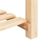 Preview: Gartenpflanzer mit Gittern 161x43x76 cm aus massivem Tannenholz