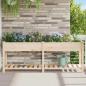 Preview: ARDEBO.de - Gartenpflanzer mit Rastern 203x53x76 cm aus massivem Kiefernholz