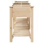 Preview: Gartenpflanzer mit Rastern 203x53x76 cm aus massivem Kiefernholz