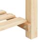 Preview: Gartenpflanzer mit Rastern 203x53x76 cm aus massivem Kiefernholz