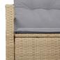 Preview: Garten-Sofa mit Kissen 120 x 62 x 69 cm Poly-Rattan