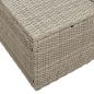 Preview: ARDEBO.de - 2-Sitzer Gartensofa mit Kissen Grau Poly Rattan