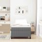 Preview: Bettgestell Hellgrau 80x200 cm Cordstoff