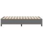 Preview: Bettgestell Hellgrau 80x200 cm Cordstoff