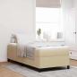 Preview: ARDEBO.de - Bettgestell Lichtgrün Grau 90x190 cm Cord-Rips-Stoff