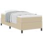 Preview: Bettgestell Lichtgrün Grau 90x190 cm Cord-Rips-Stoff