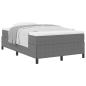 Preview: Bettgestell Hellgrau 120x190 cm Corduroy Stoff