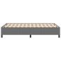 Preview: Bettgestell Hellgrau 120x190 cm Corduroy Stoff