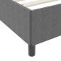 Preview: Bettgestell Hellgrau 120x190 cm Corduroy Stoff