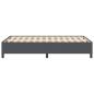 Preview: ARDEBO.de - Bettgestell Dunkelgrau 120x190 cm Cord-Panama-Stoff