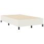 Preview: Bettgestell Creme 120x190 cm aus Cord-Stoff