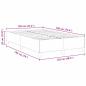 Preview: Bettgestell Creme 120x190 cm aus Cord-Stoff