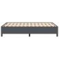 Preview: Bettgestell Dunkelgrau 140x190 cm Cord-Stoff