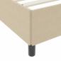 Preview: Bettgestell Lichtgrün Grau 140x190 cm Cordstoff