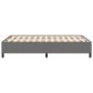 Preview: Boxspringbett Hellgrau 140 x 200 cm Cordstoff