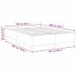 Preview: Boxspringbett Hellgrau 140 x 200 cm Cordstoff