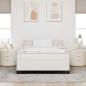 Preview: Boxspringbett Creme 160 x 200 cm Cordstoff