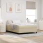 Preview: ARDEBO.de - Bettgestell Lichtgrün Grau 160x200 cm Cord-Stoff