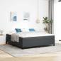 Preview: ARDEBO.de - Boxspringbett Dunkelgrau 180 x 200 cm Cordstoff