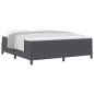 Preview: Boxspringbett Dunkelgrau 180 x 200 cm Cordstoff