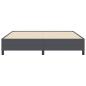 Preview: Boxspringbett Dunkelgrau 180 x 200 cm Cordstoff