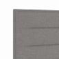 Preview: Kopfteil Linien Design Taupe 100 cm Stoff