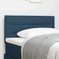 Preview: ARDEBO.de - Kopfteil Linien Design Blau 100 cm Stoff