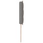 Preview: Kopfteil Linien Design Taupe 180 cm Stoff
