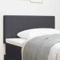 Preview: ARDEBO.de - Kopfteil Einfaches Design Dunkelgrau 100 cm Cordstoff
