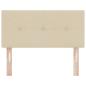 Preview: Kopfteil Mit Knopfheftung Creme 80 cm Stoff