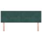 Preview: Kopfteil mit Knopfheftung Dunkelgrün 140 cm Samt