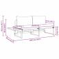Preview: 2-Sitzer Gartensofa mit anthrazitfarbenen Kissen