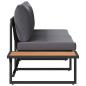 Preview: 2-Sitzer Gartensofa mit anthrazitfarbenen Kissen