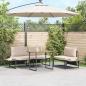 Preview: ARDEBO.de - Gartentisch Braun 100x55x70 cm DPC und Stahl