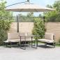 Preview: ARDEBO.de - Gartentisch Grau 100x55x70 cm DPC und Stahl
