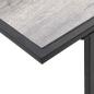 Preview: Gartentisch Grau 100x55x70 cm DPC und Stahl