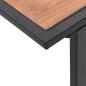 Preview: Couchtisch Schwarz und Braun 55 x 55 x 35 cm