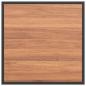 Preview: Gartenkaffee Tisch Braun 55x55x35 cm DPC und Stahl