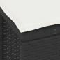 Preview: 3-teiliges Garten-Essset mit Kissen Schwarz Poly Rattan Akazie