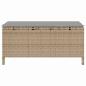 Preview: 3-teiliges Garten-Esszimmer-Set mit Kissen Beige Poly Rattan Akazie