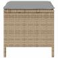 Preview: 3-teilige Garten-Dining-Set mit Kissen Beige Poly Rattan Akazie