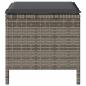 Preview: 4-teiliges Garten-Dining-Set mit Kissen Grau Poly-Rattan Akazie