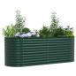 Preview: Garten Hochbeet Grün 240x80x81 cm Verzinkter Stahl